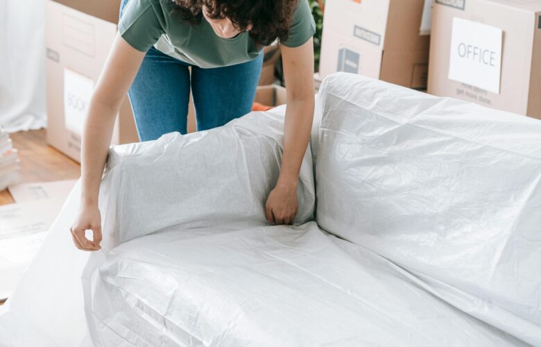 Organizing and sorting personal belongings in a home after a loved one's passing.